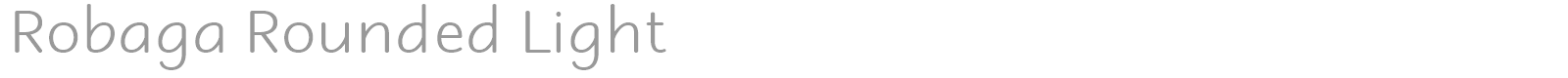 Robaga Rounded font preview